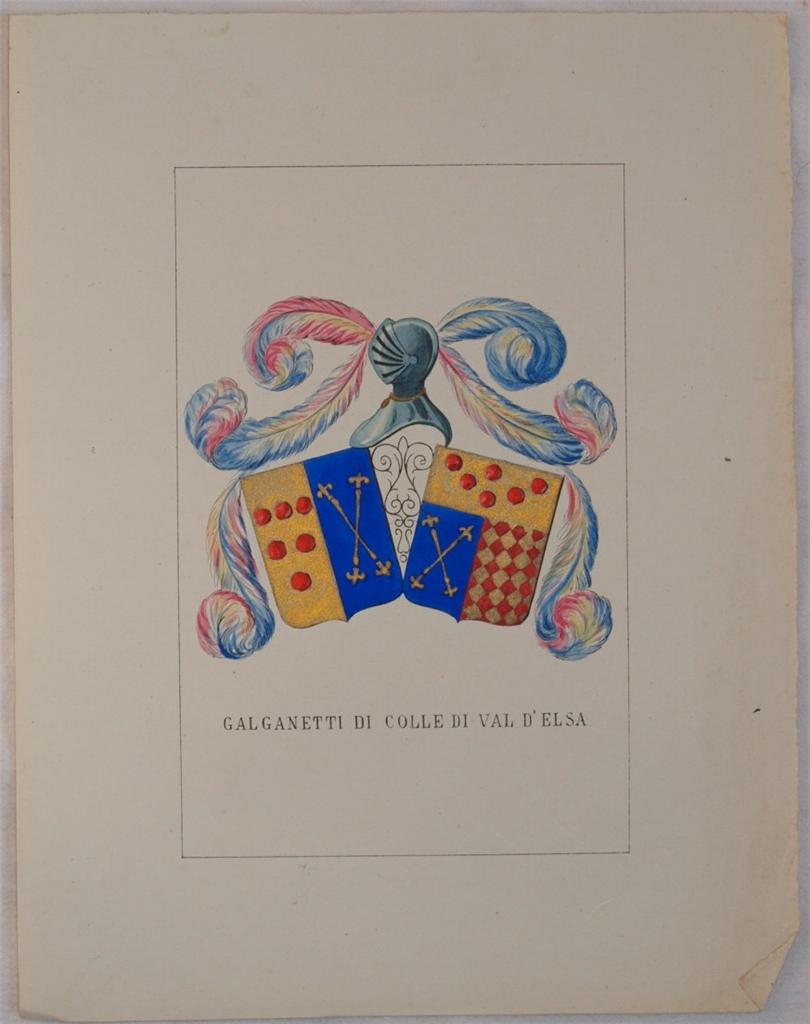 STORIA DELLE FAMIGLIE ILLUSTRI ITALIANE - GALGANETTI DI COLLE VAL …
