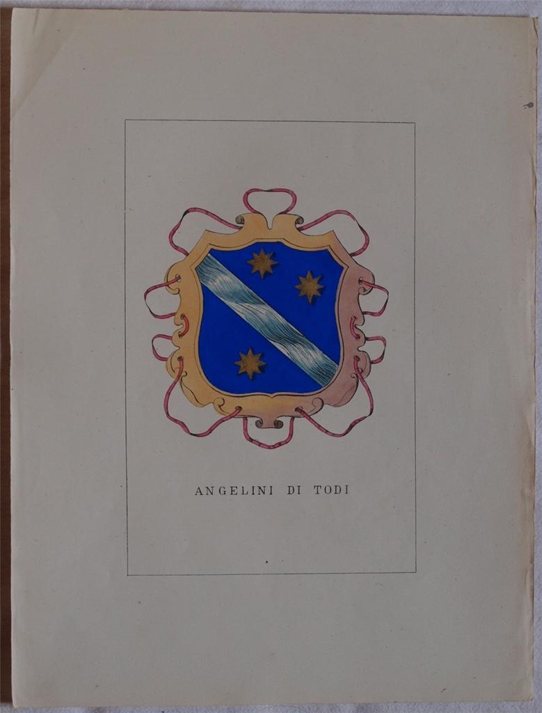 STORIA DELLE FAMIGLIE ILLUSTRI ITALIANE ANGELINI DI TODI