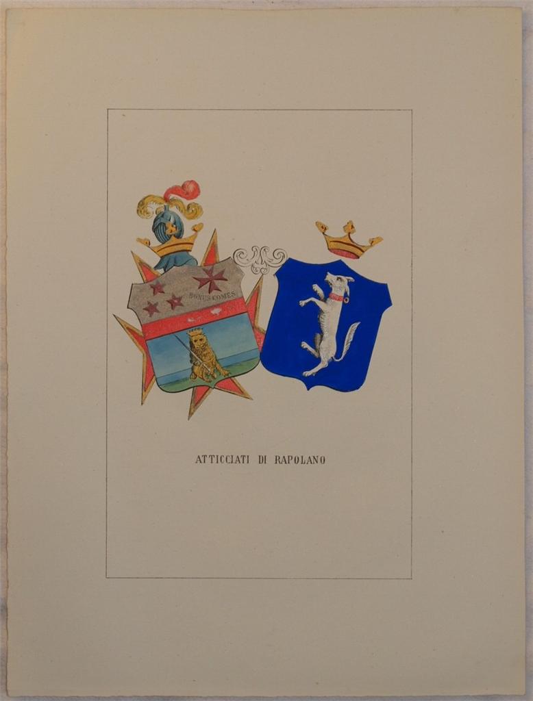 STORIA DELLE FAMIGLIE ILLUSTRI ITALIANE ATTICCIATI DI RAPOLANO