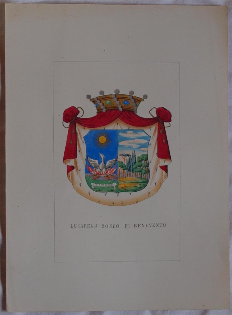 STORIA DELLE FAMIGLIE ILLUSTRI ITALIANE LUCARELLI BOSCO DI BENEVENTO