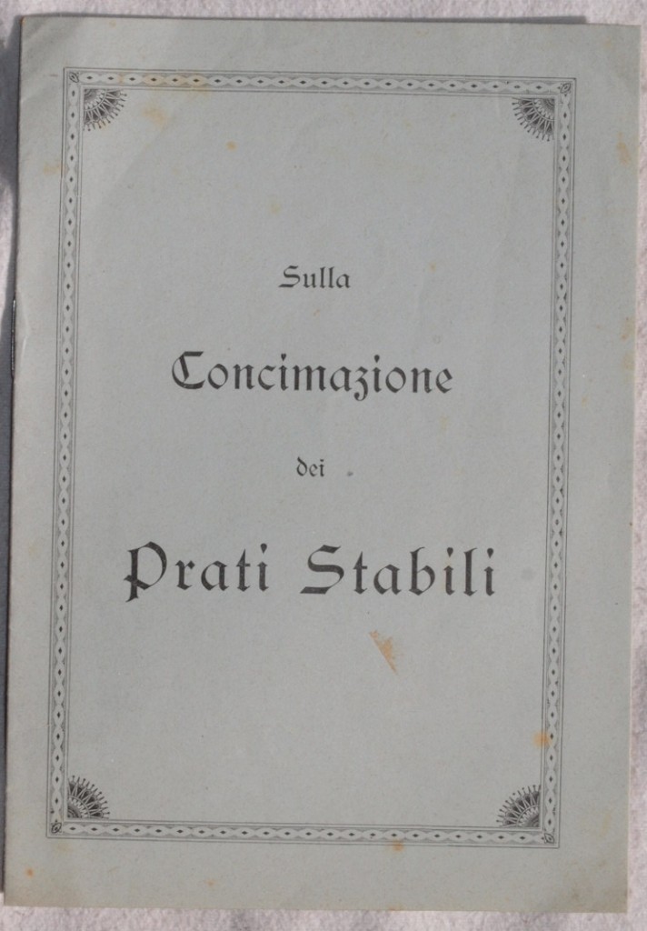SULLA CONCIMAZIONE DEI PRATI STABILI