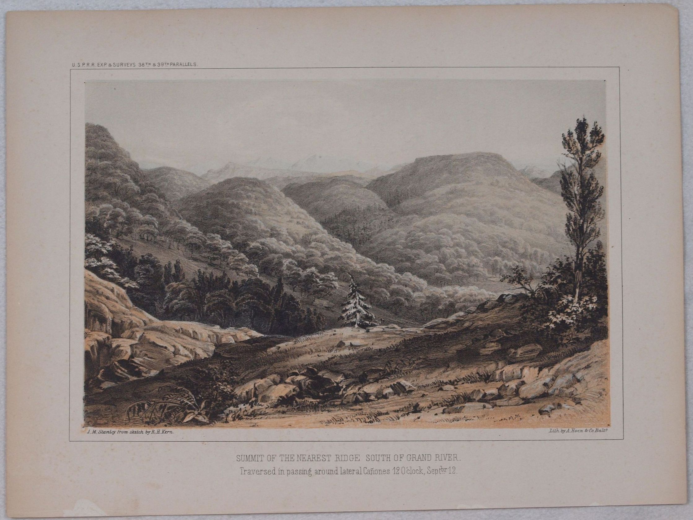 SUMMIT OF THE NEAREST RIDGE SOUTH OF GRAND RIVER Traversed …