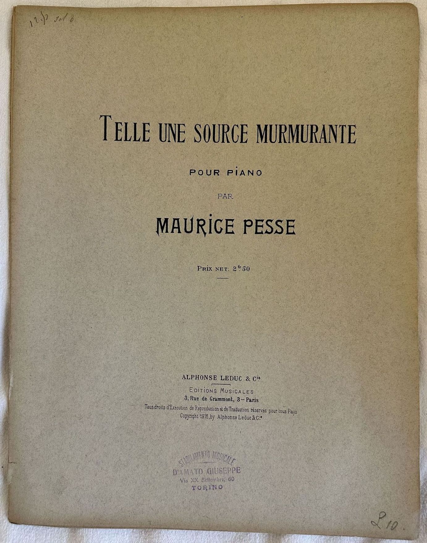 TELLE UNE SOURCE MURMURANTE