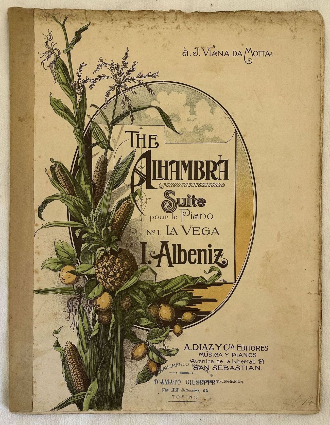 THE ALHAMBRA SUITE POUR LE PIANO N. 1 LA VEGA