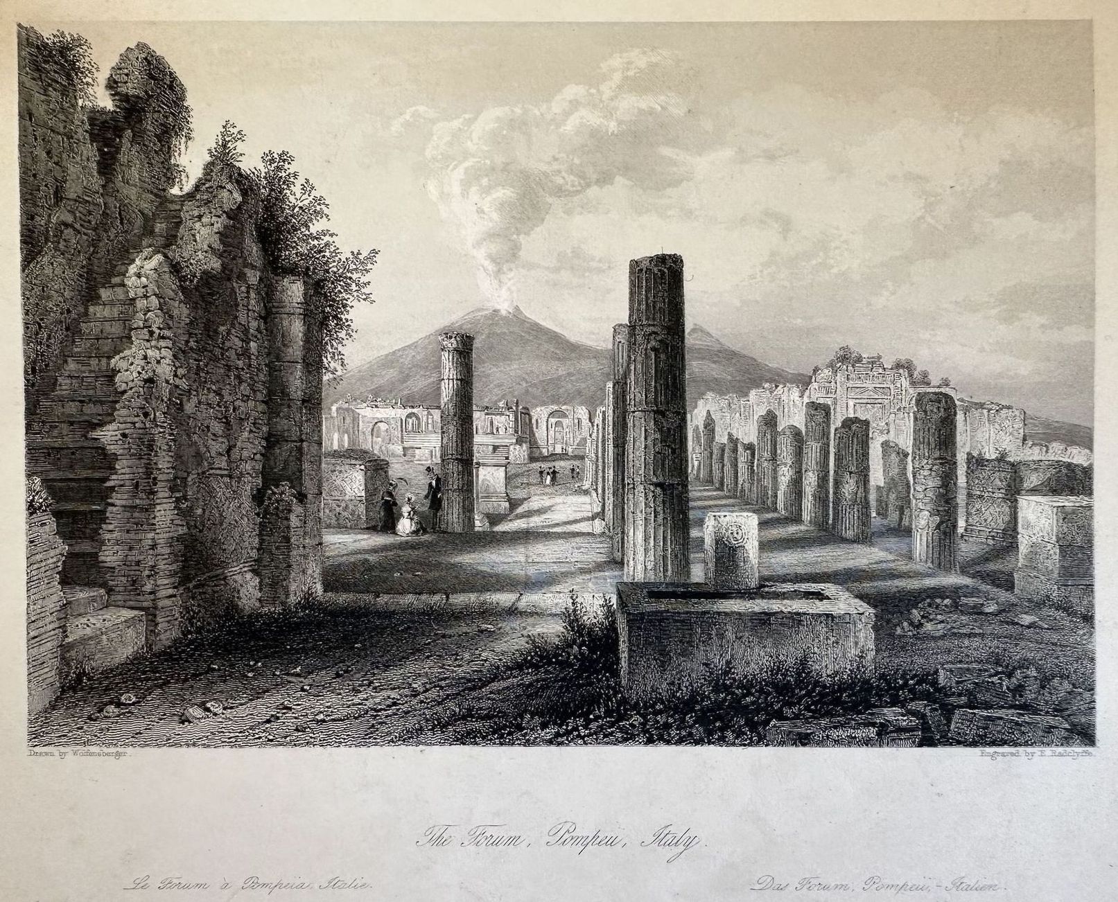 THE FORUM POMPEII, ITALY FISHER SON & C. LONDON & …