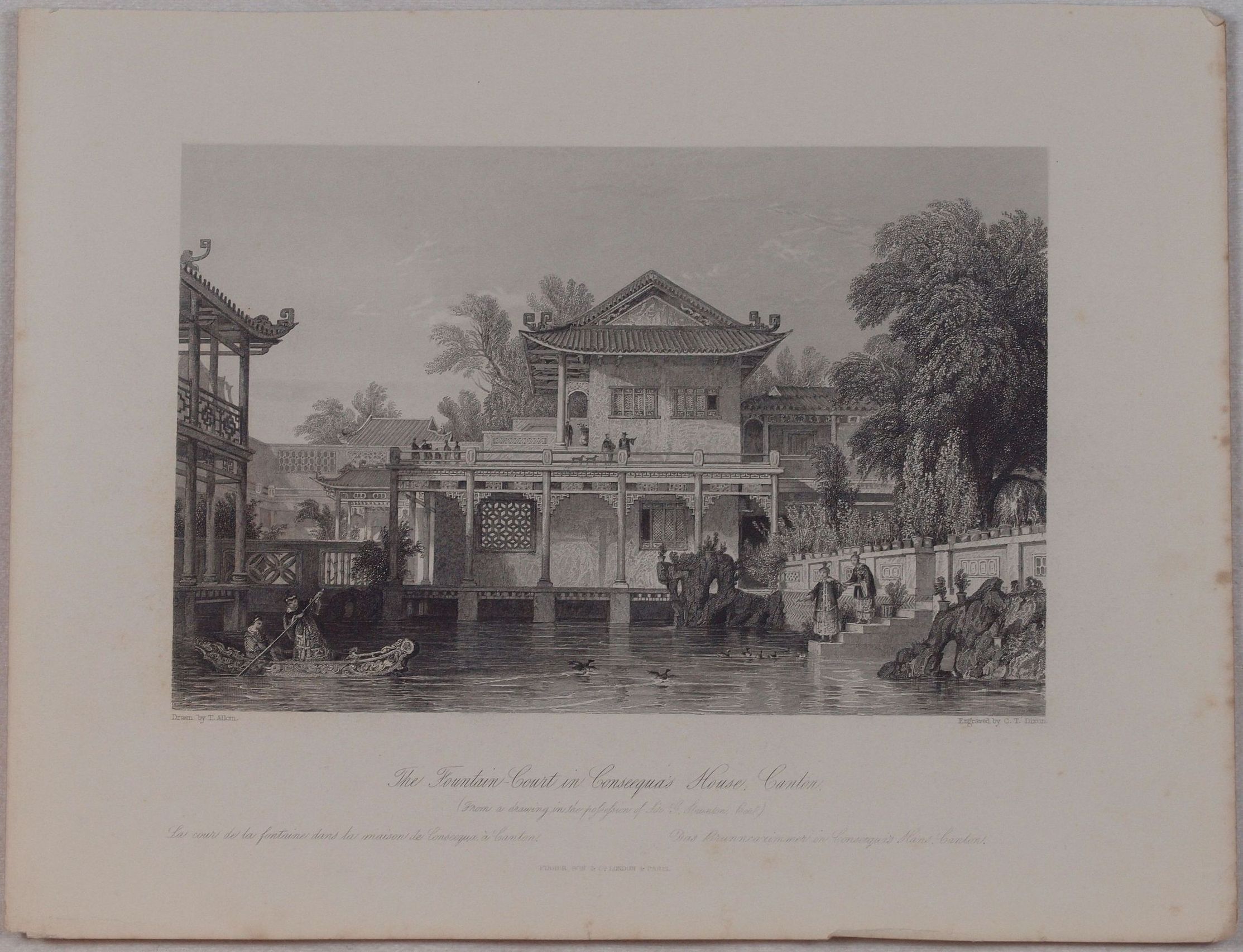 THE FOUNTAIN COURT IN CONSEEQUAS HOUSE, CANTON