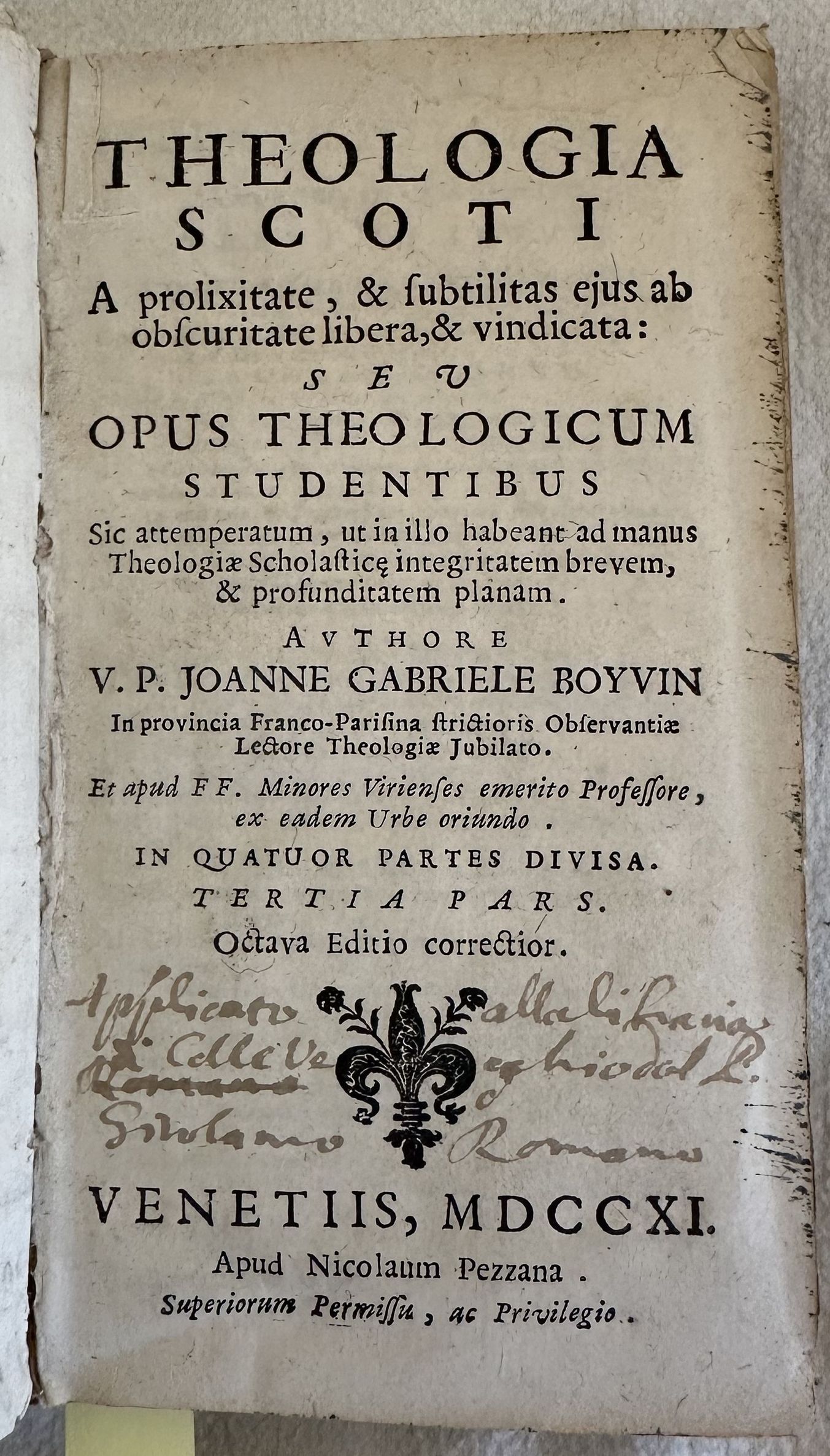 THEOLOGIA SCOTI A PROLIXITATE & SUBTILITAS EJUS AB OBSCURITATE LIBERA …