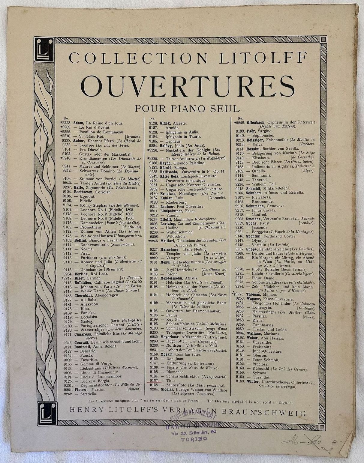 TITUS (LA CLEMENCE DE TITUS)