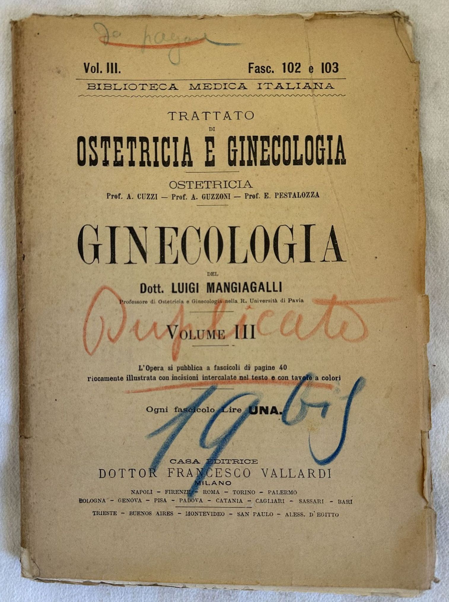 TRATTATO DI OSTETRICIA E GINECOLOGIA OSTETRICIA GINECOLOGIA