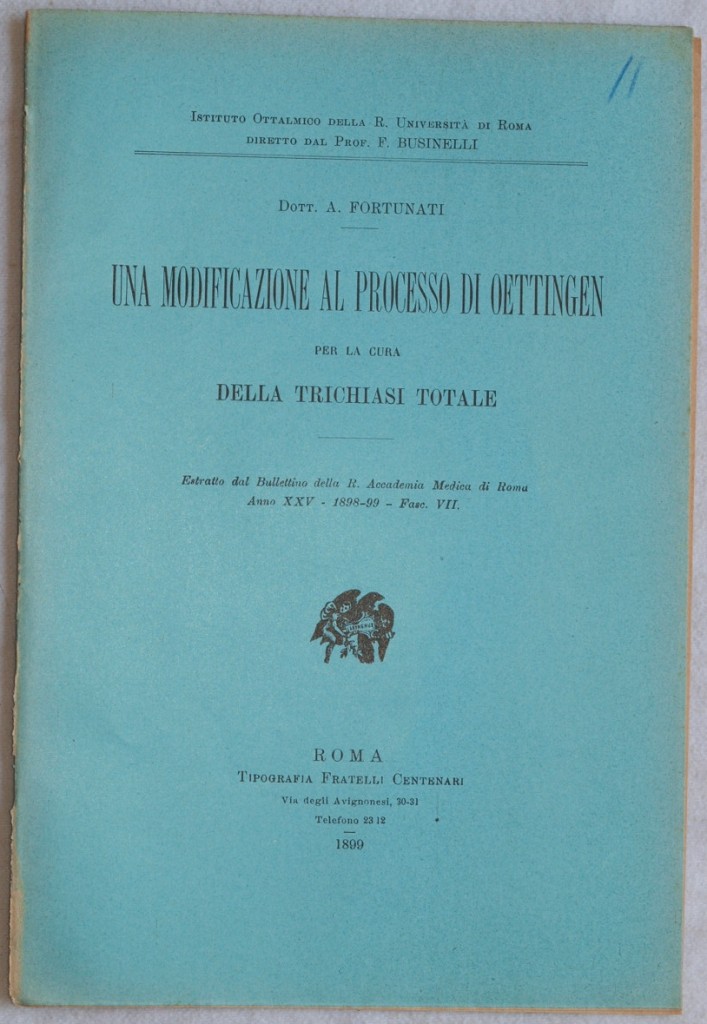 UNA MODIFICAZIONE AL PROCESSO DI OETTINGEN