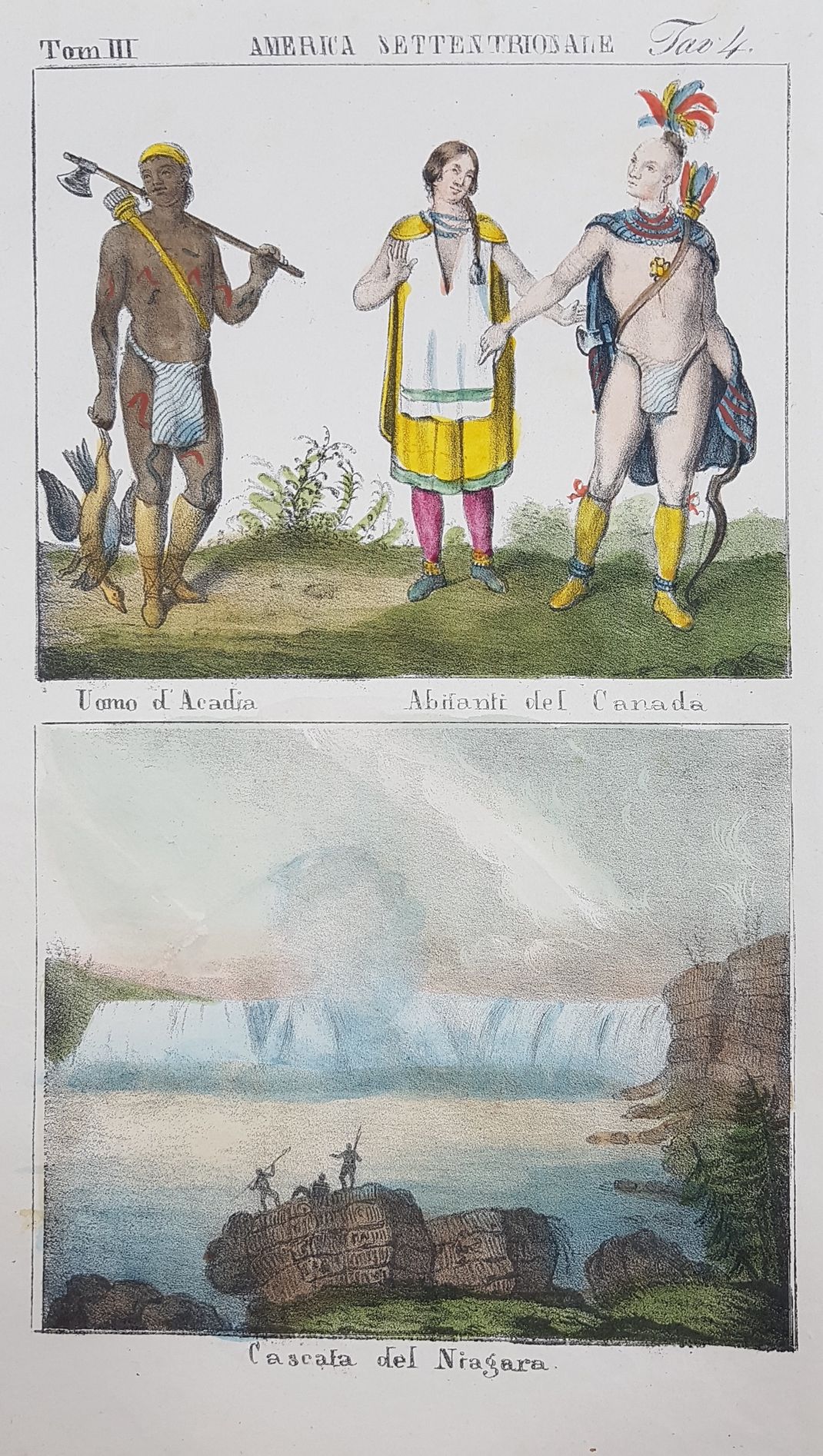 UOMO D’ACADIA – ABITANTI DEL CANADA CASCATA DEL NIAGARA