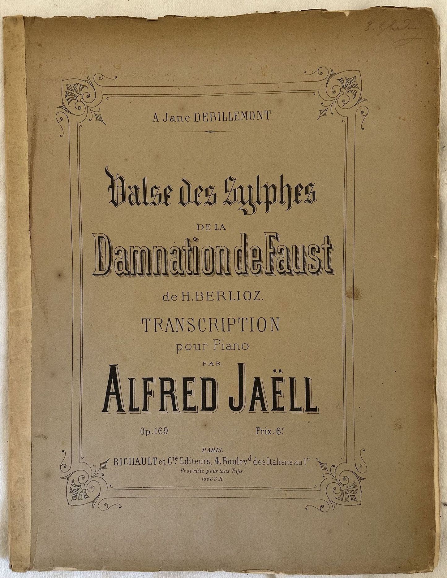 VALSE DES SYLPHES DE LA DAMNATION DE FAUST OP. 169