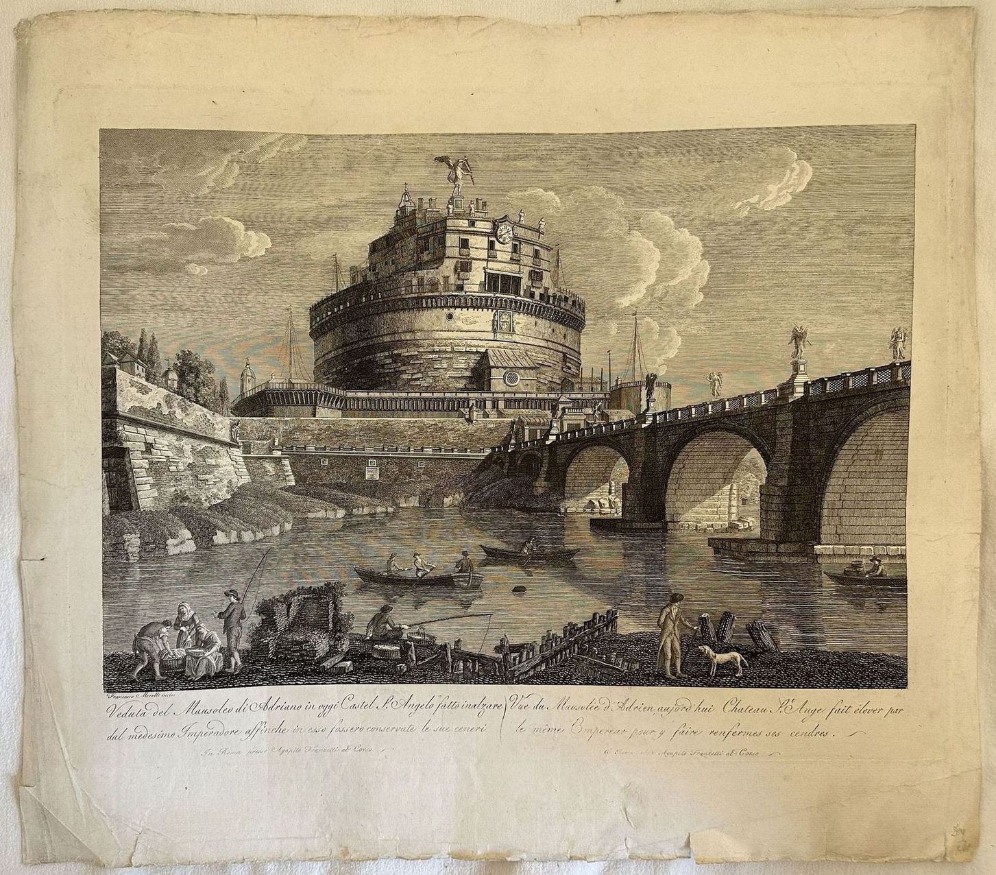 VEDUTA DEL MAUSOLEO DI ADRIANO OGGI CASTEL S. ANGELO FATTO …