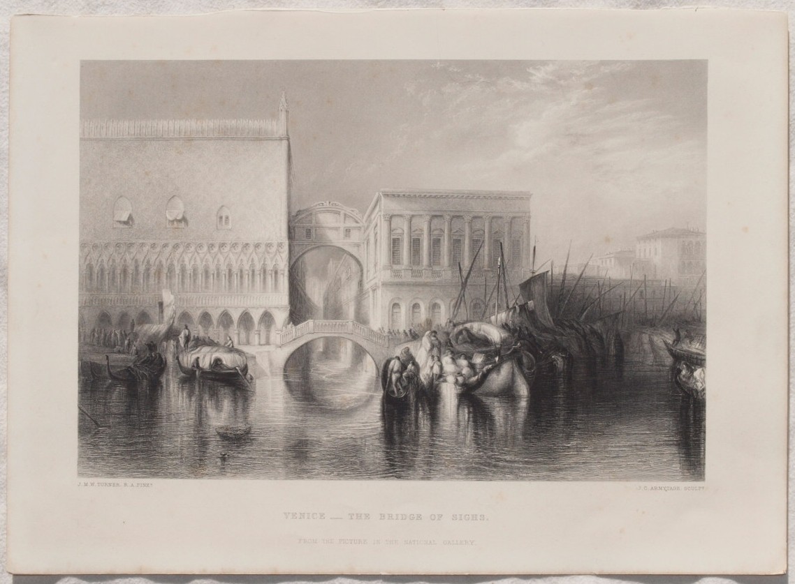 VENICE - THE BRIDGE OF SIGHS From the picture in …