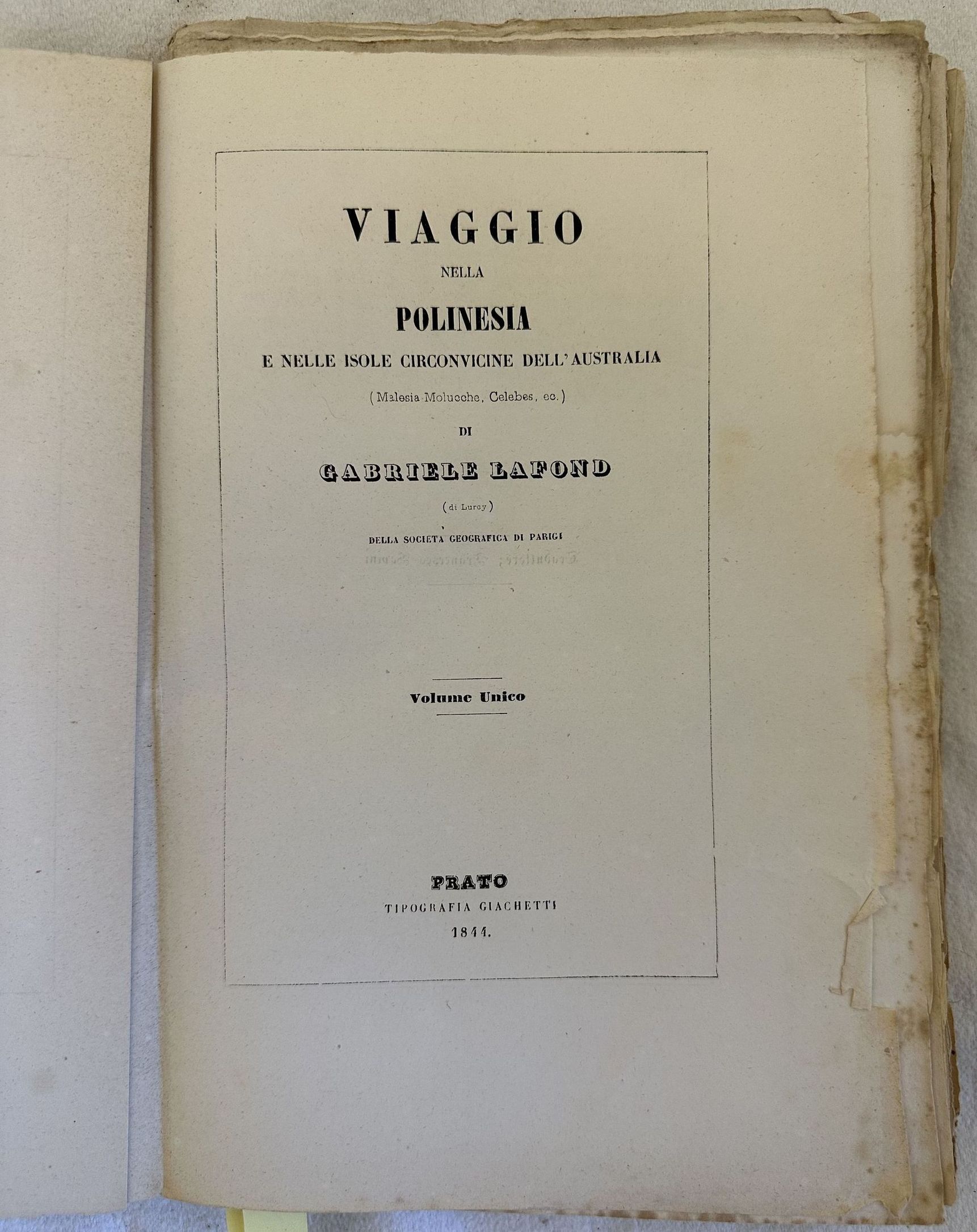 VIAGGIO NELLA POLINESIA E NELLE ISOLE CIRCONVICINE DELL'AUSTRALIA (MALESIA MOLUCCHE …