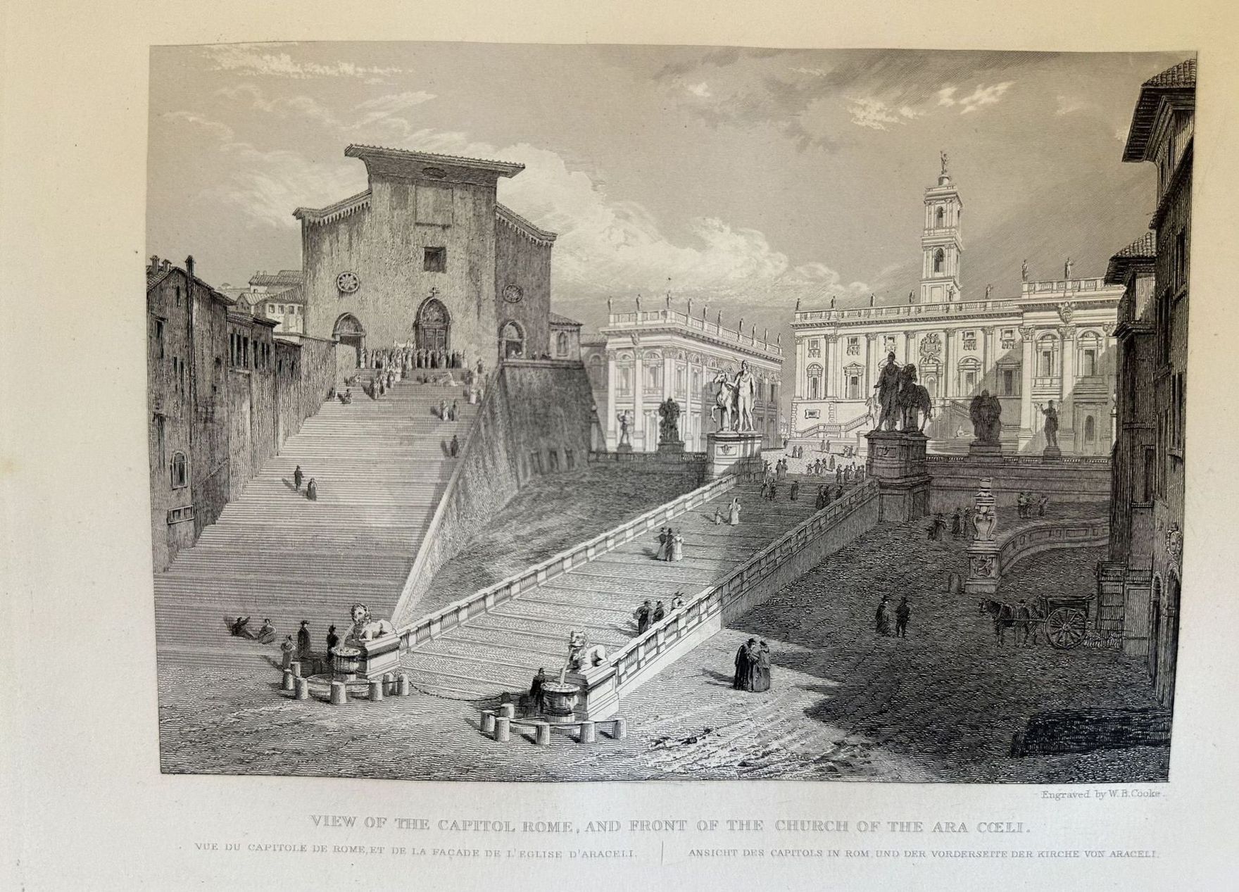 VIEW OF THE CAPITOL ROME AND FRONT OF THE CHURCH …