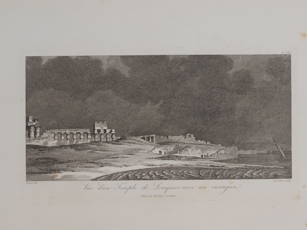 VUE D’UN TEMPLE DE LOUQSSOR AVEC UN OURAGAN