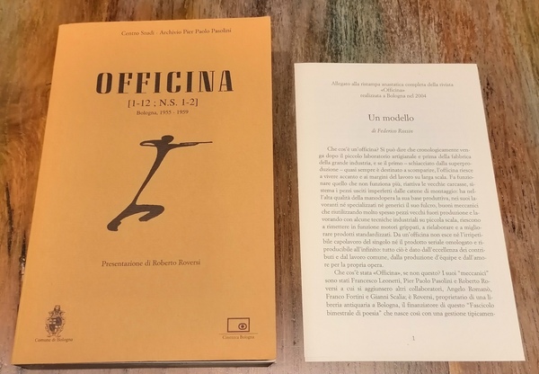 Officina [1-12 ; N. S. 1-2] Bologna 1955-1959. Presentazione di …