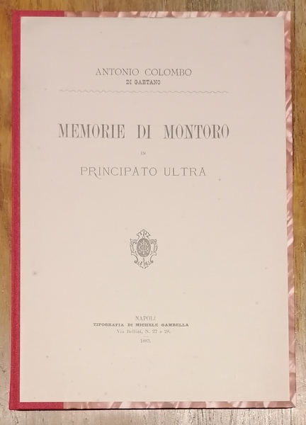 Memorie di Montoro in Principato Ultra.