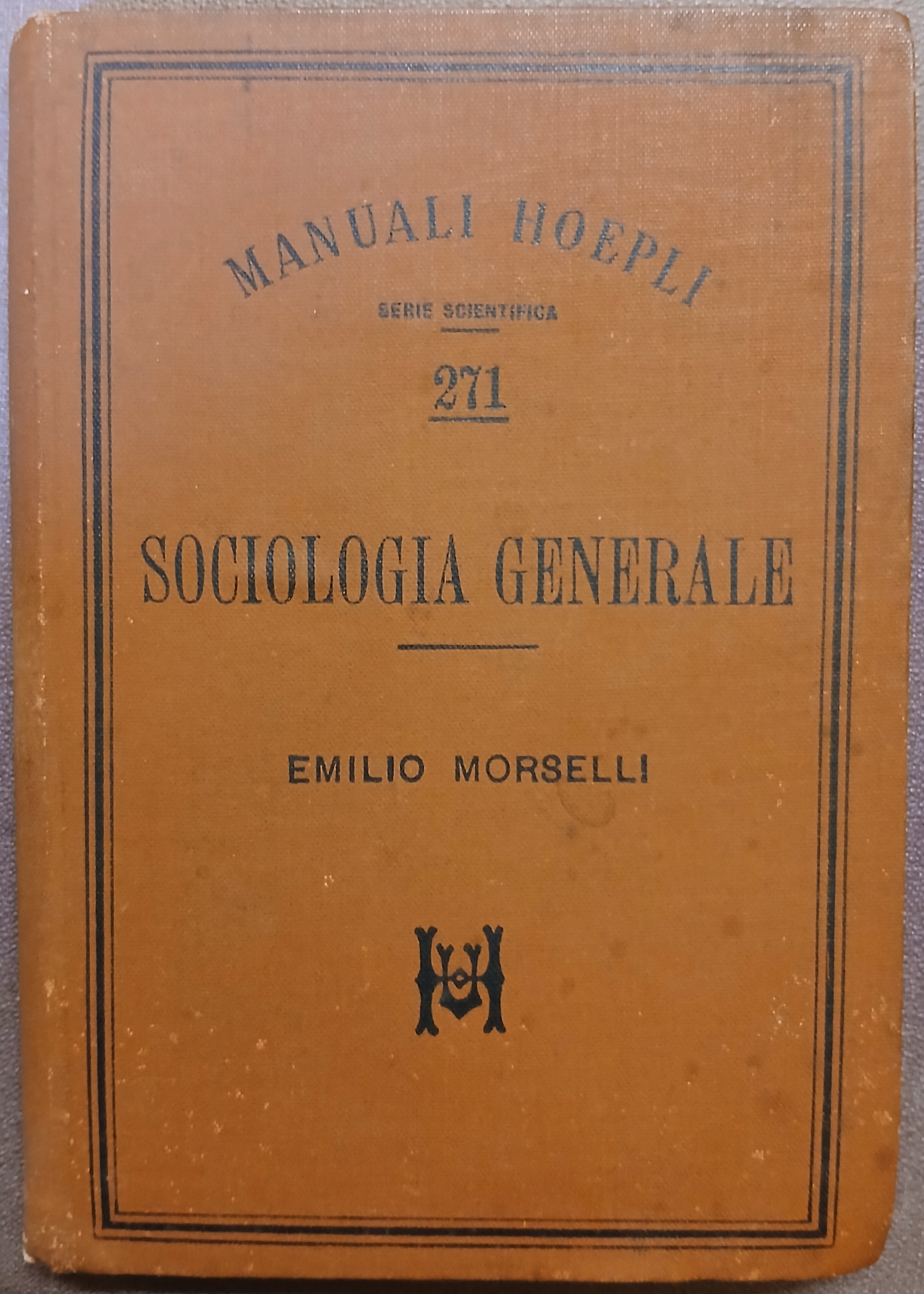 Elementi di sociologia generale.
