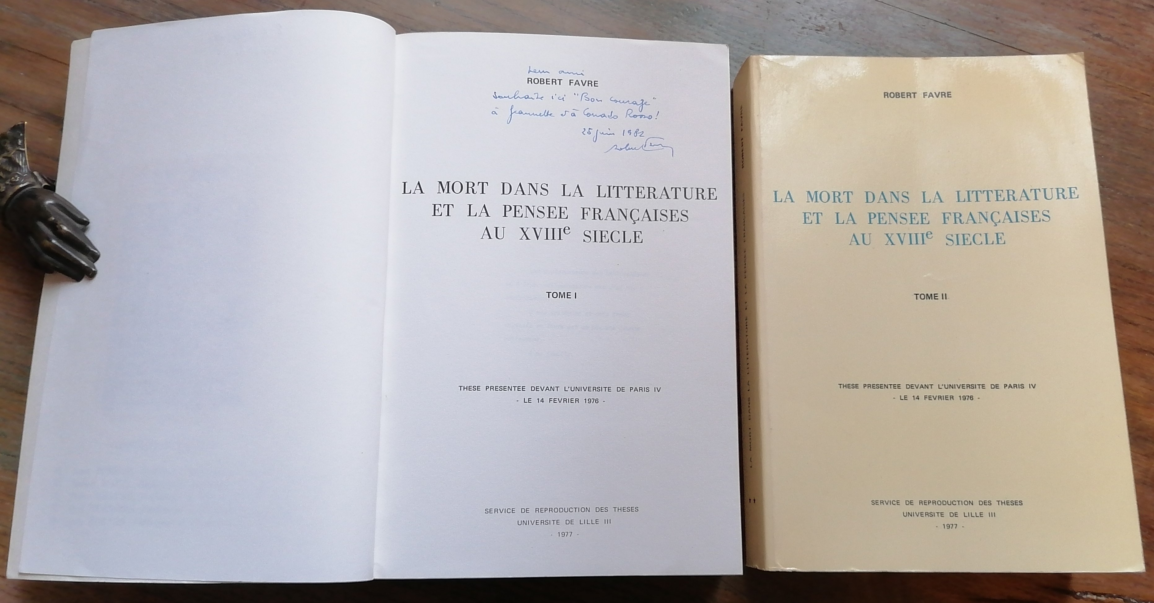 La mort dans la littérature et la pensée françaises au …