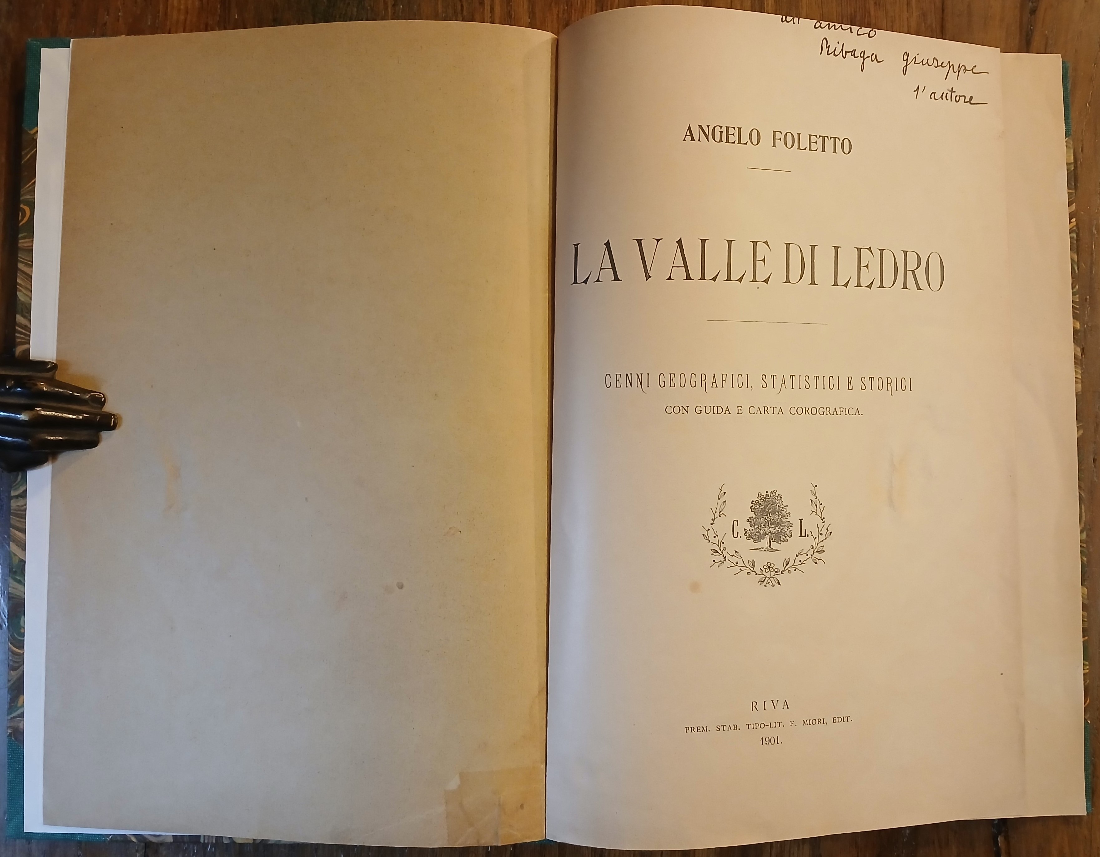 La Valle di Ledro. Cenni geografici, statistici e storici. Con …
