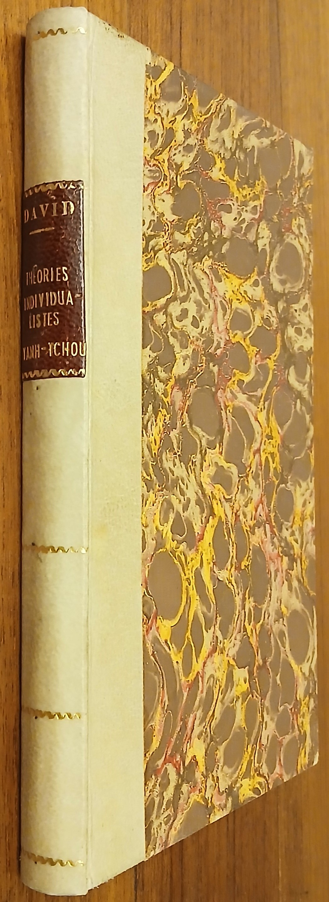 Les théories individualistes dans la philosophie chinoise, Yang-Tchou.