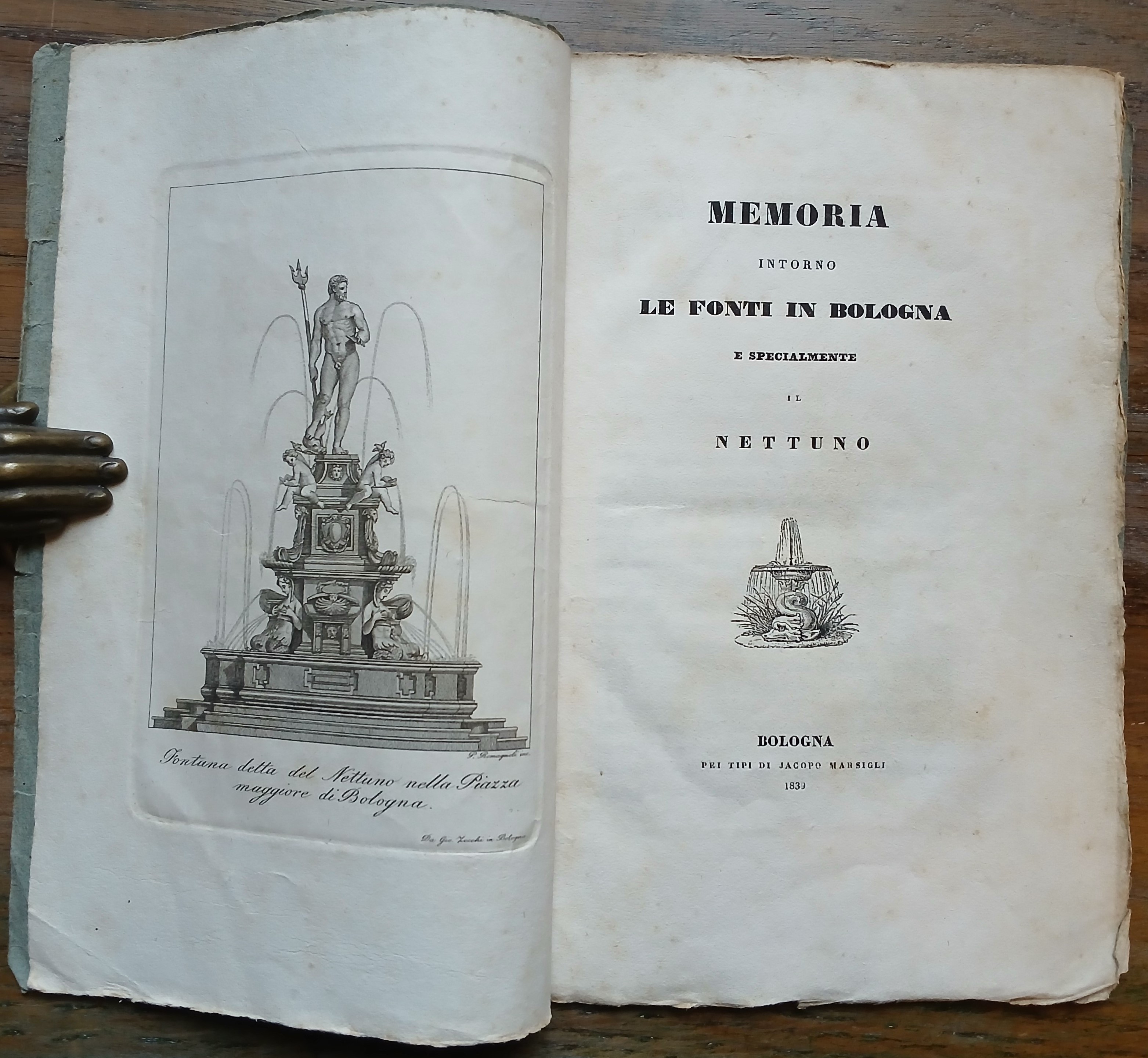 Memoria intorno le fonti in Bologna e specialmente il Nettuno.