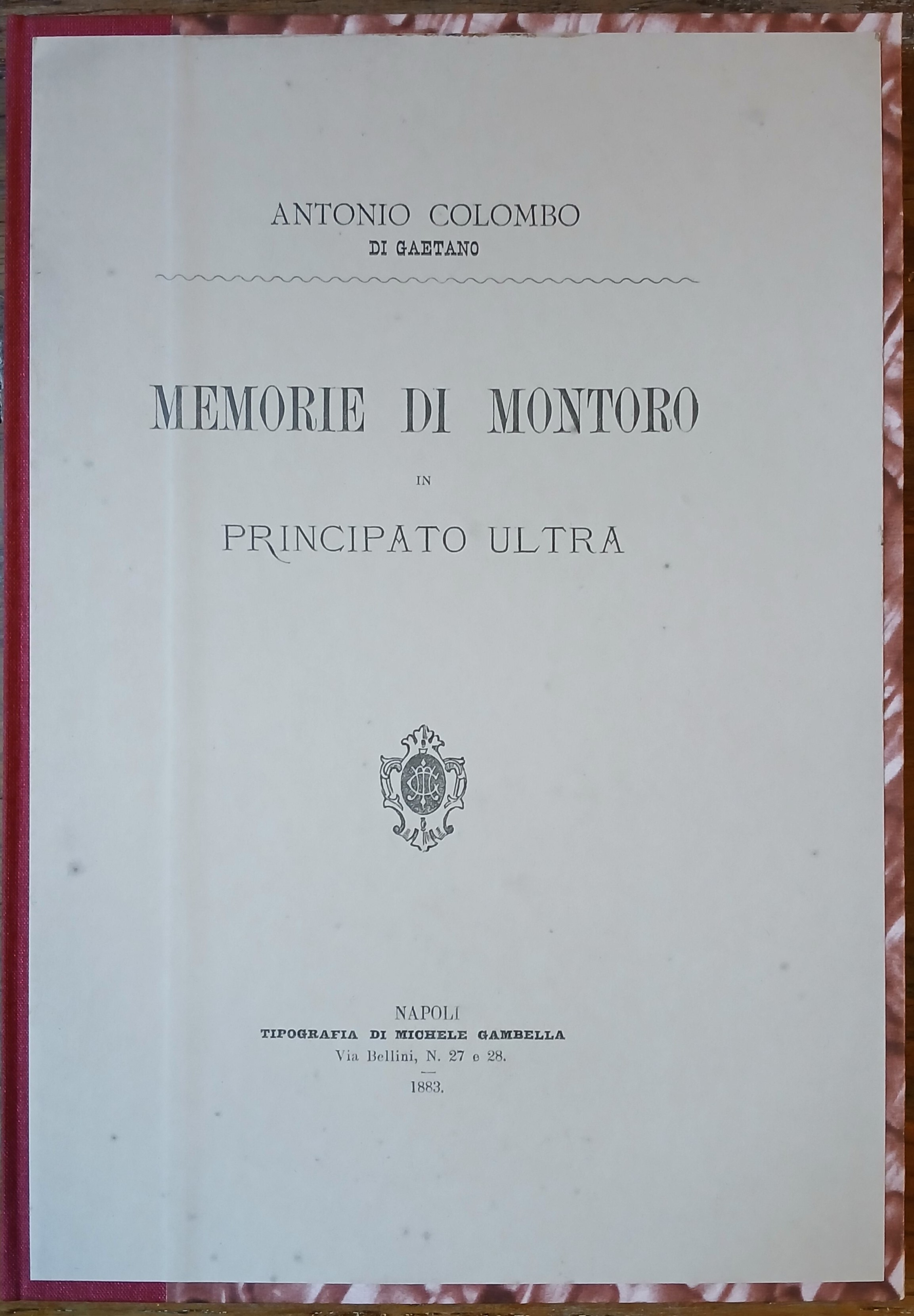 Memorie di Montoro in Principato Ultra.