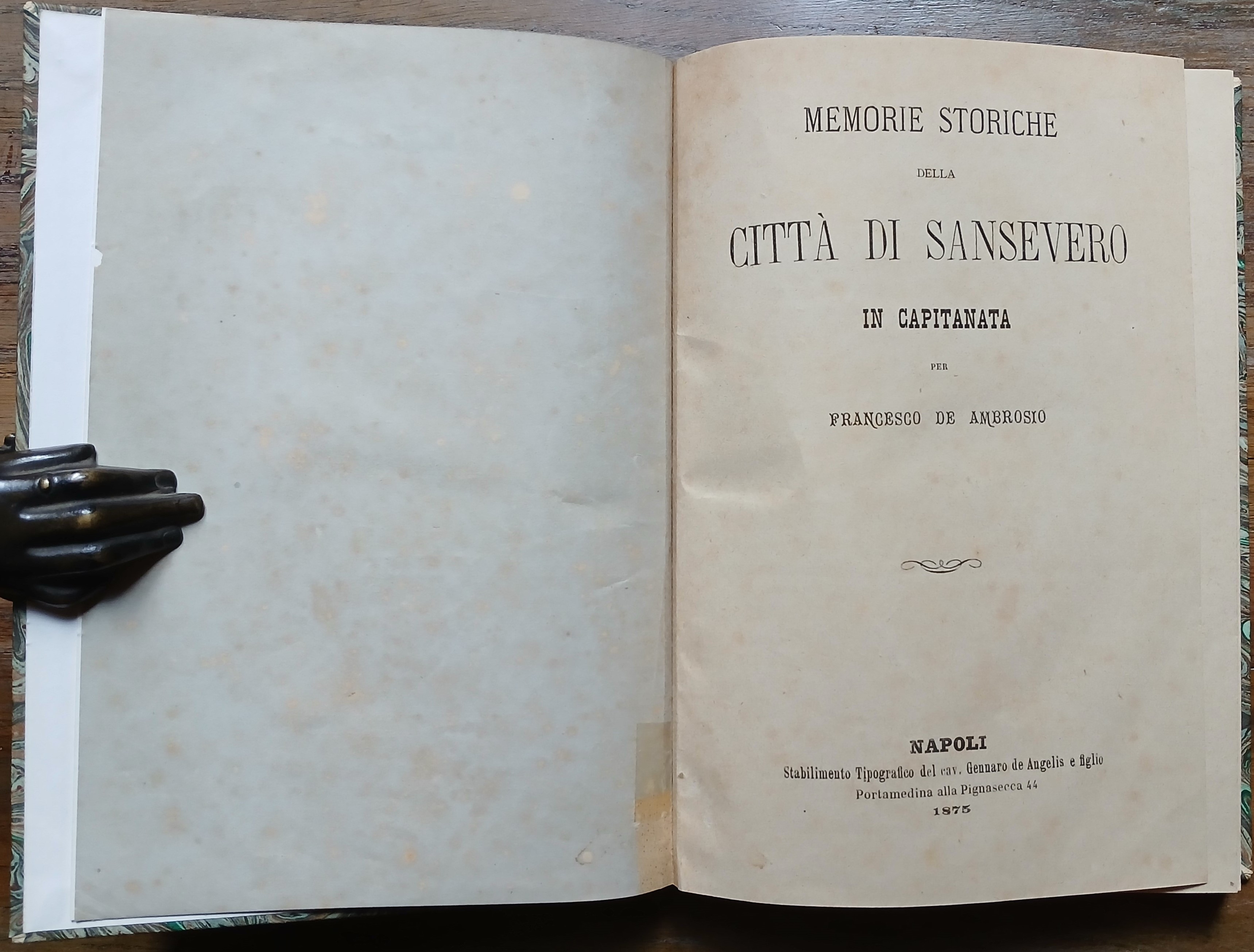 Memorie storiche della Città di Sansevero in Capitanata.