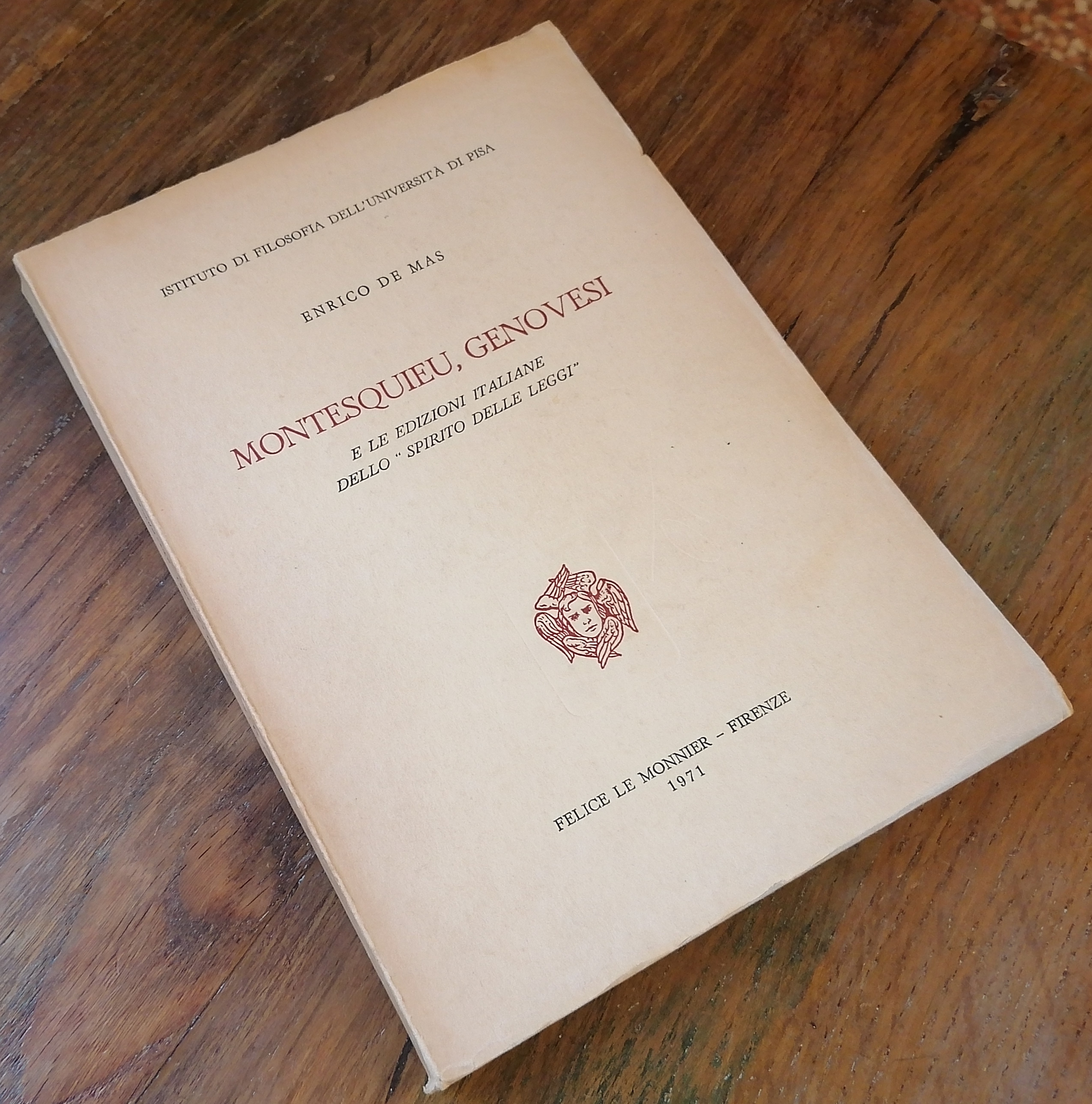 Montesquieu, Genovesi e le edizioni italiane dello "Spirito delle leggi".