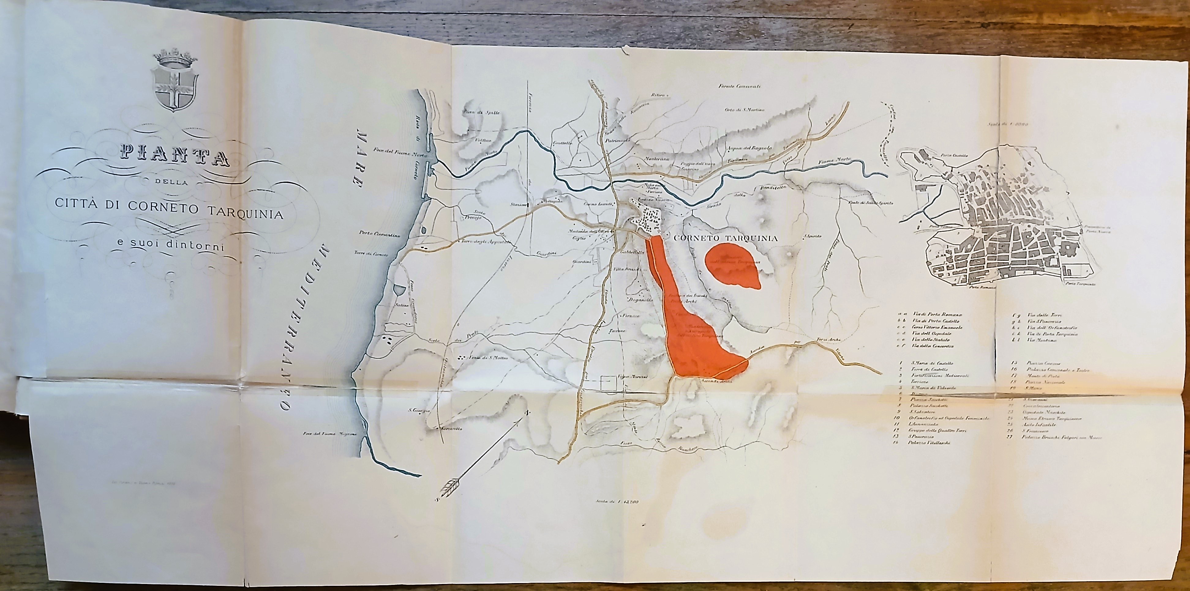 Notizie storiche archeologiche di Tarquinia e Corneto.
