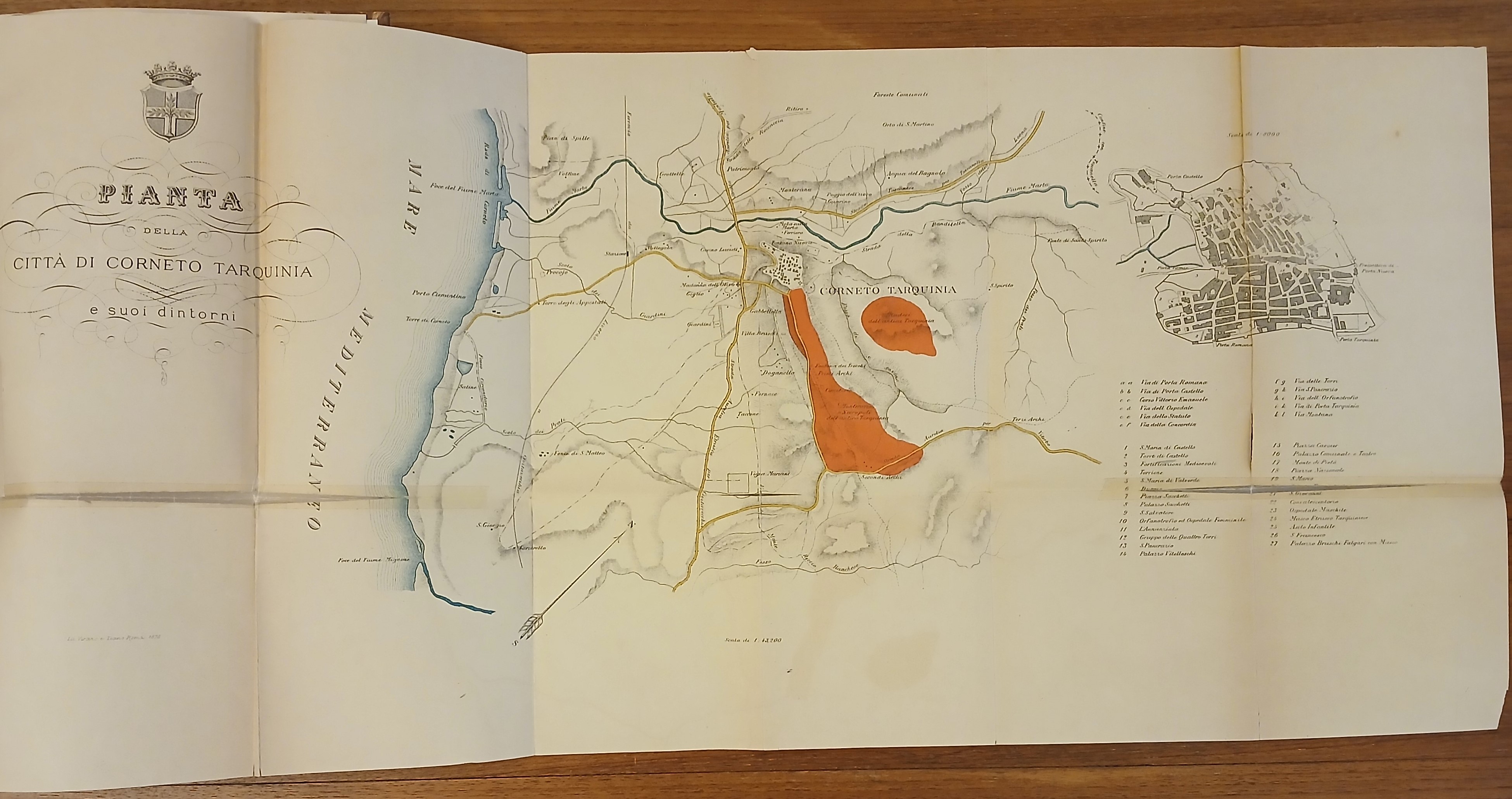 Notizie storiche archeologiche di Tarquinia e Corneto.
