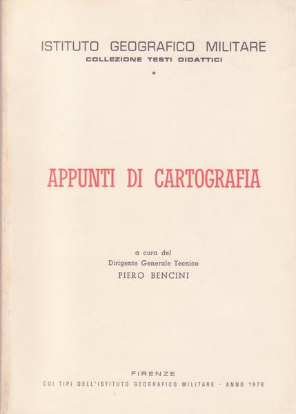 APPUNTI DI CARTOGRAFIA