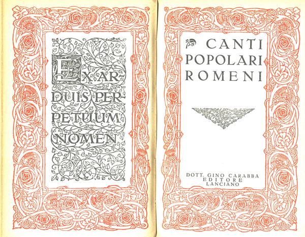 Canti Popolari Romeni