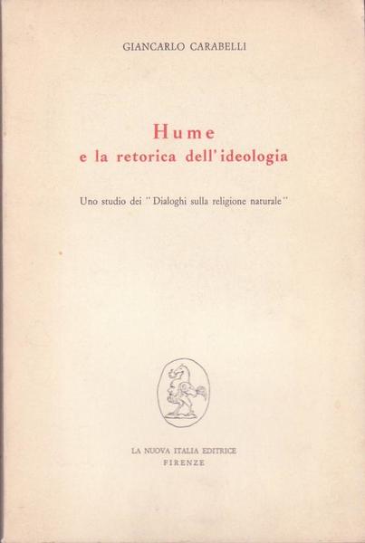 HUME E LA RETORICA DELL'IDEOLOGIA