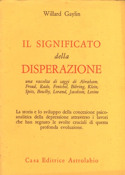 IL SIGNIFICATO DELLA DISPERAZIONE