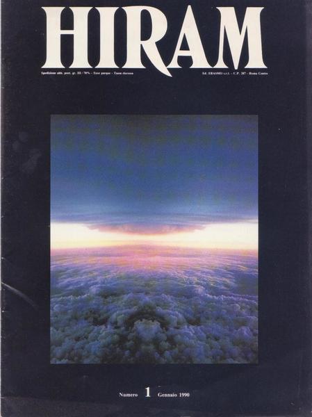 Rivista Massoneria, HIRAM Gennaio 1990 (vedi immagine indice allegato)