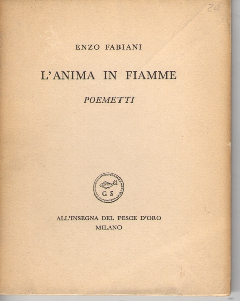 L'anima in fiamme. Poemetti