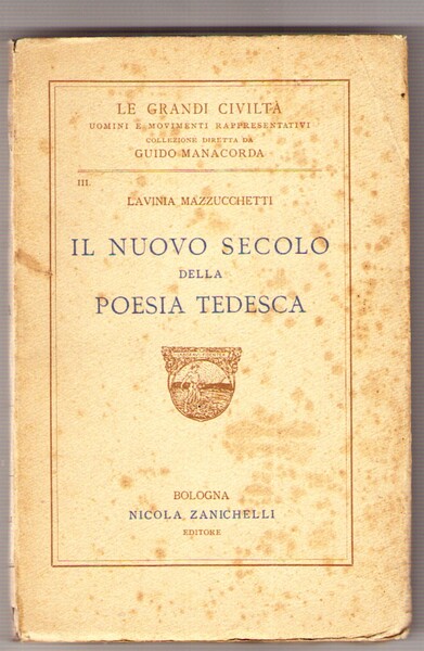 Il Nuovo Secolo Della Poesia Tedesca