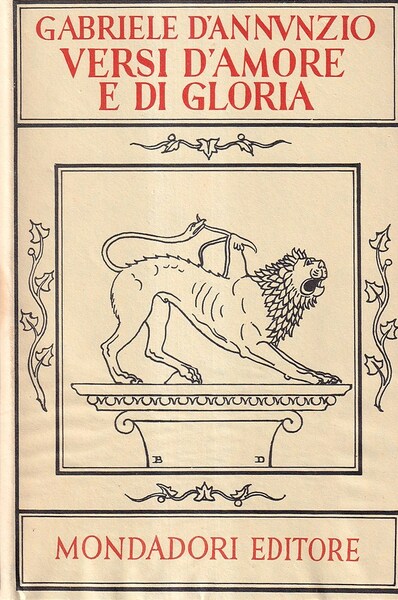 Versi d'amore e di Gloria. Vol. 1