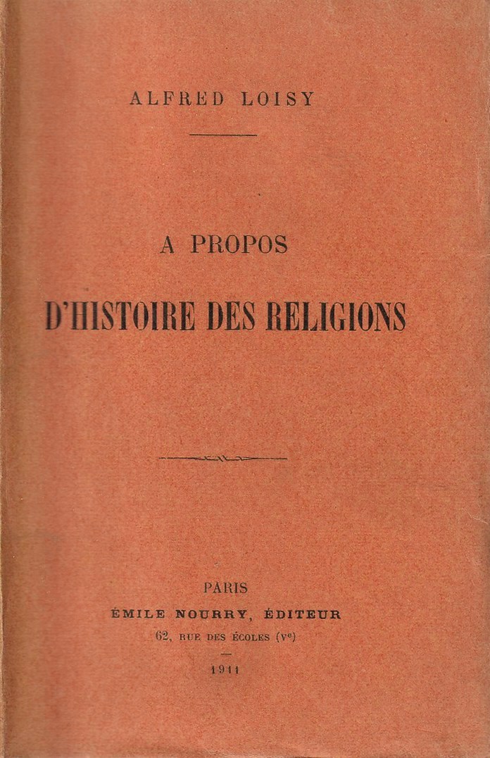 A propos d'histoire des religions