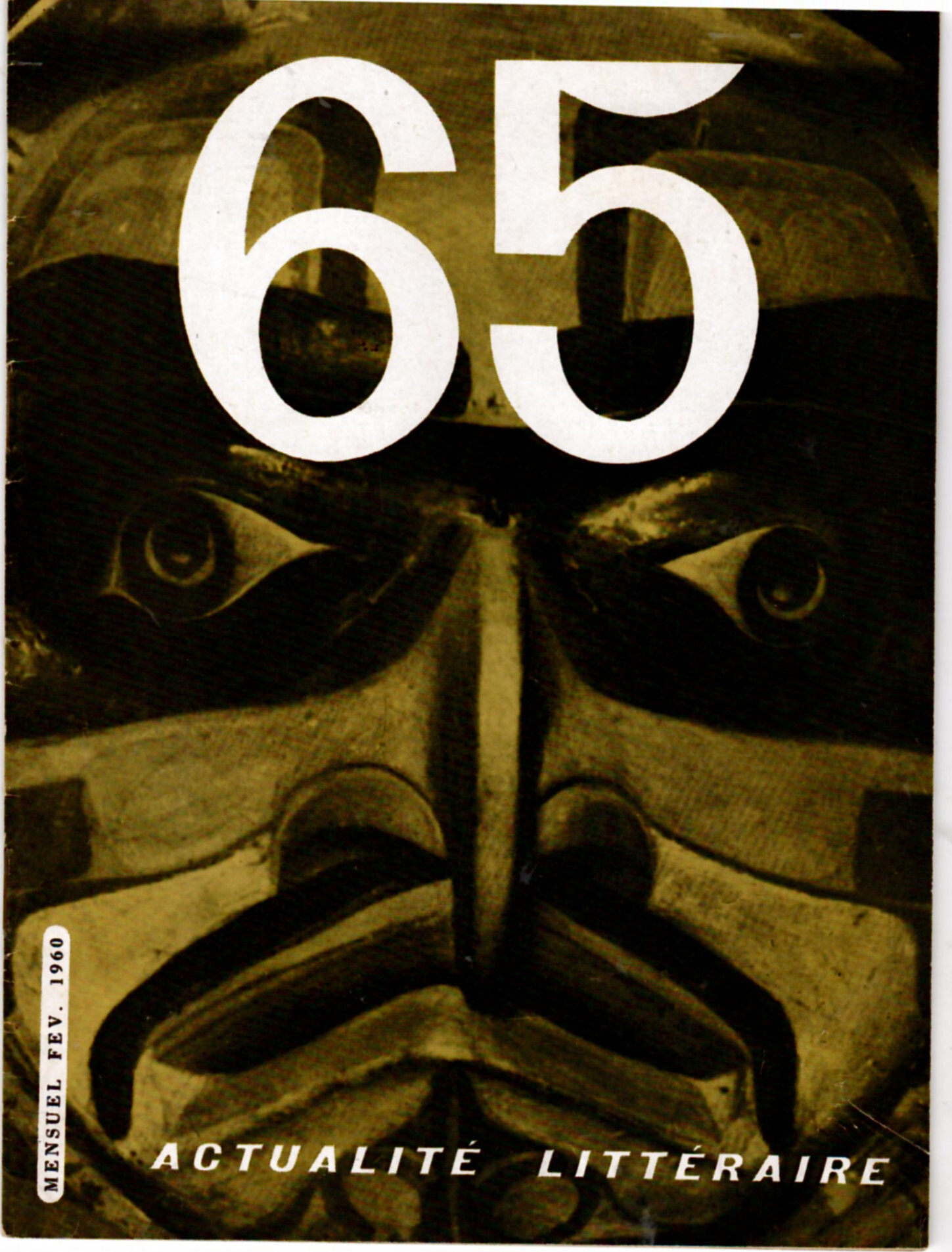 Actualité Littéraire numero 65 Fev. 1960