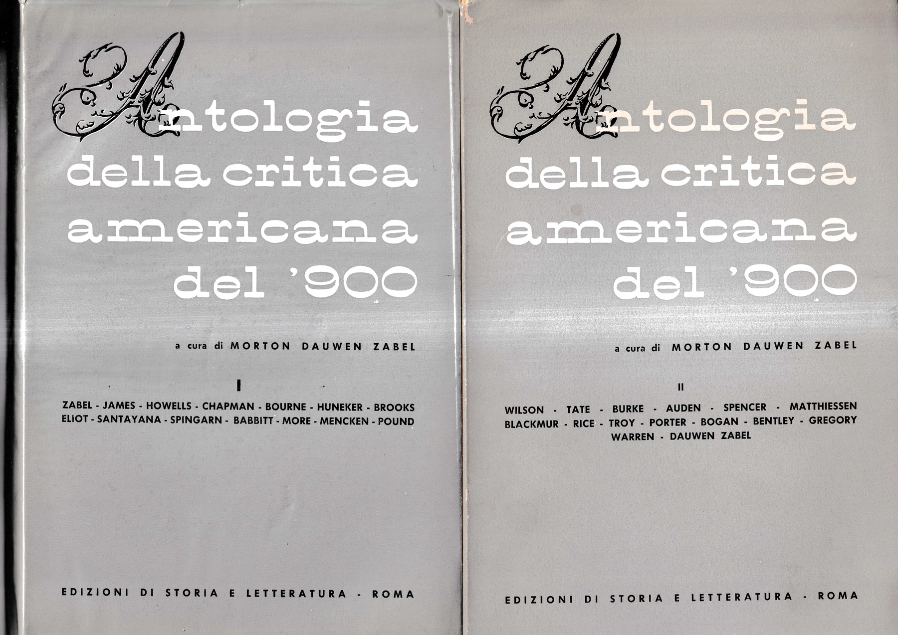 Antologia della critica americana del Novecento. Vol. I e II