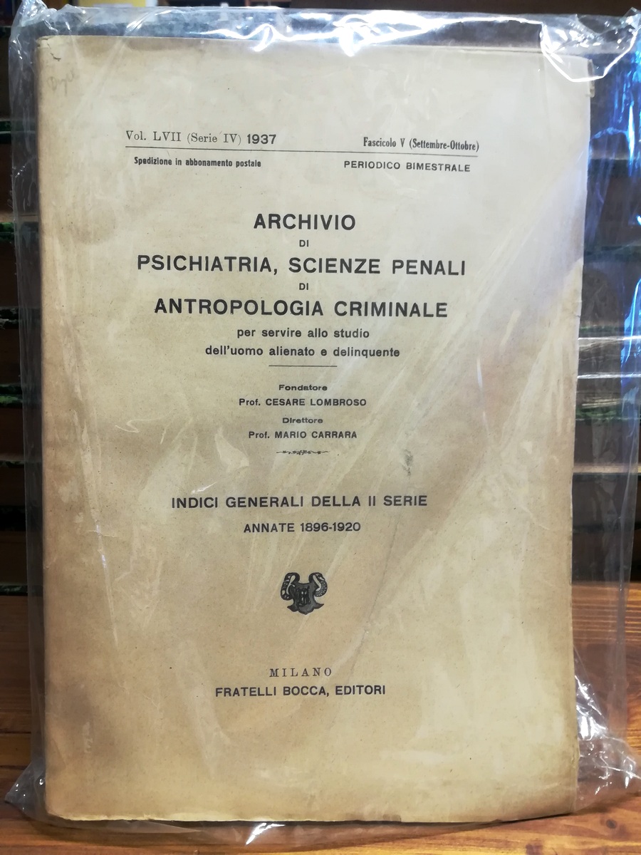 Archivio di psichiatria, antropologia criminale e scienze penali per servire …