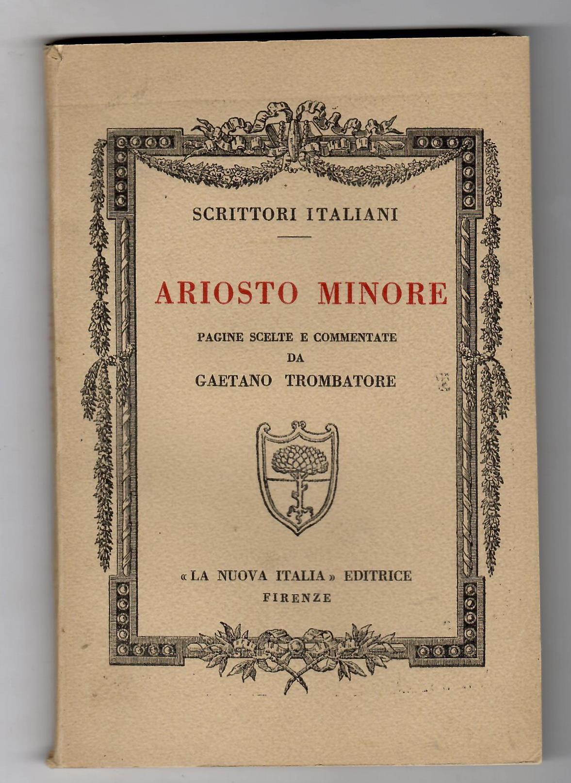 Ariosto minore pagine scelte e commentate