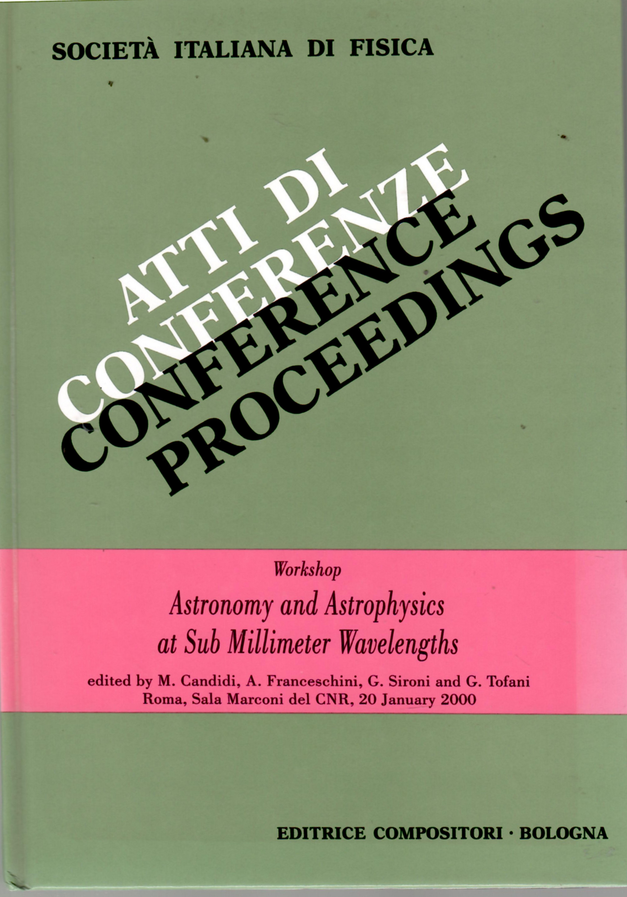 Astronomy and astrophysics at sub millimeter Wavelengths