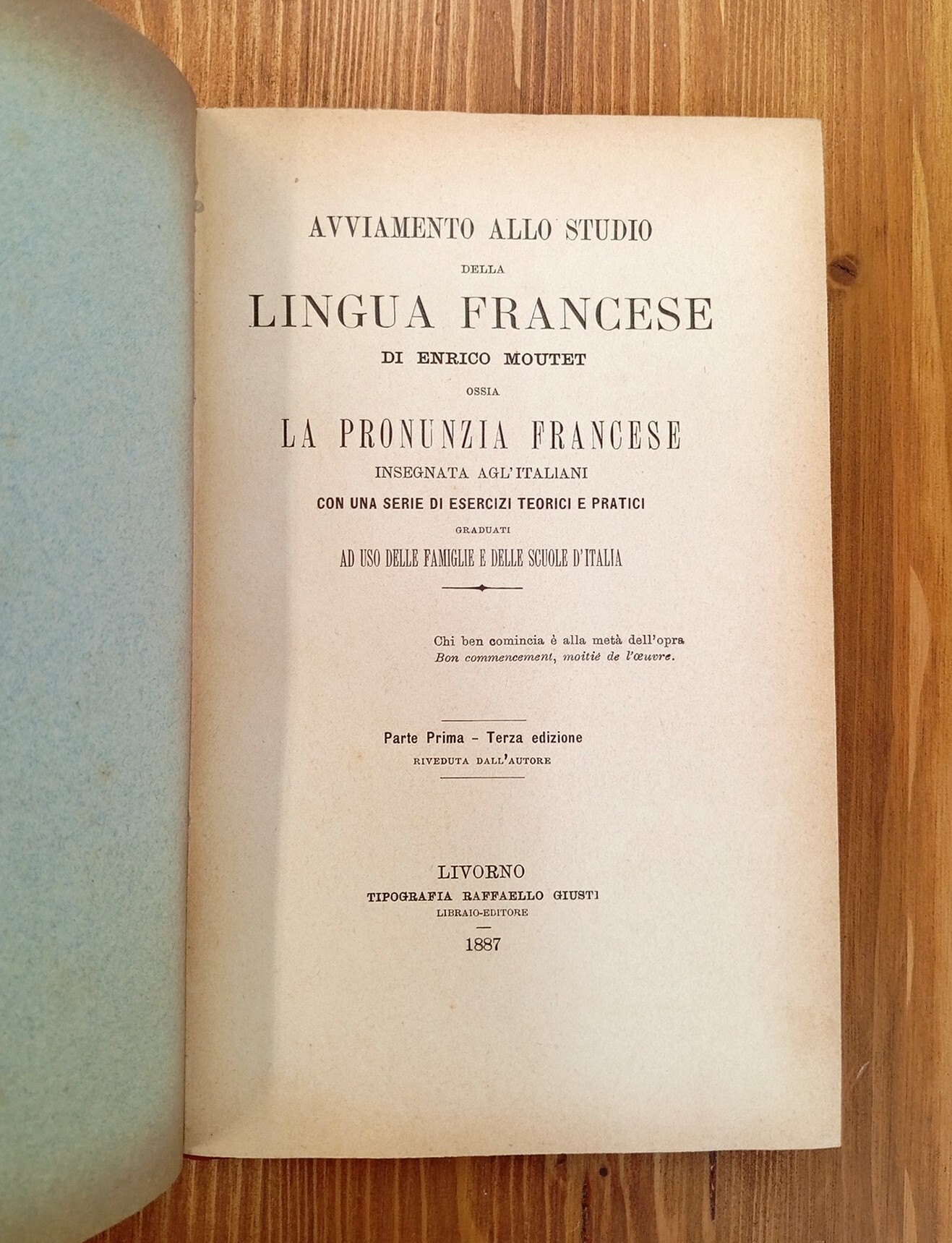 Avviamento allo studio della Lingua francese, ossia La pronunzia francese …