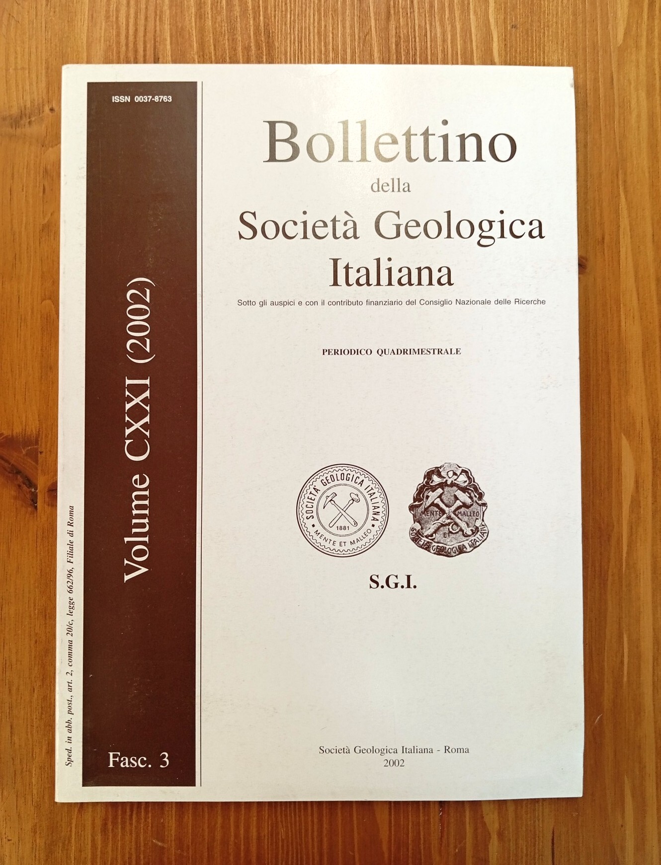 Bollettino della Società Geologica Italiana. Periodico quadrimestrale - Volume CXXI …