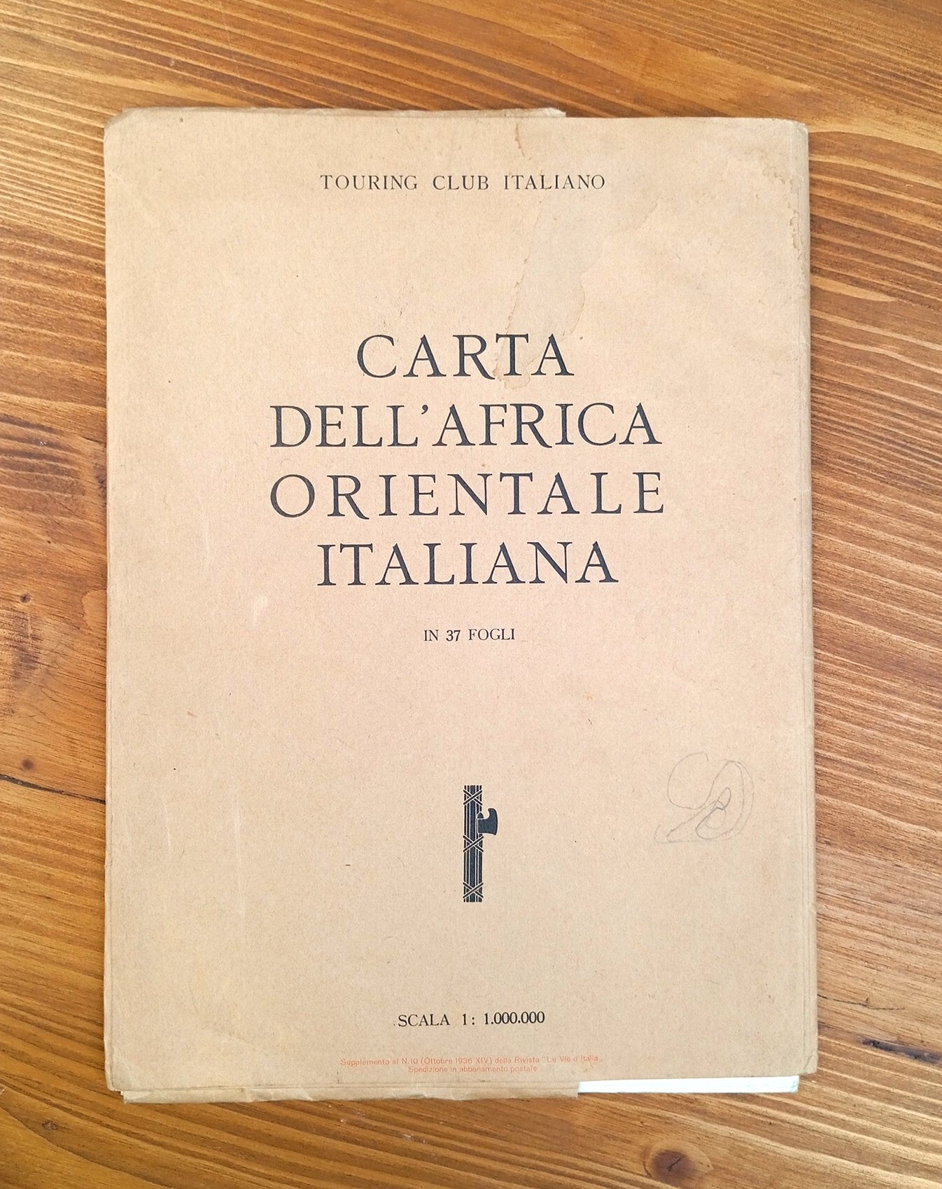 Carta dell'Africa Orientale Italiana in 37 fogli. Scala 1 : …